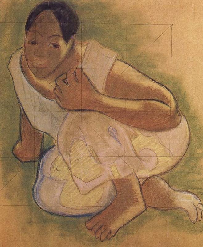 Paul Gauguin Tahiti woman Norge oil painting art